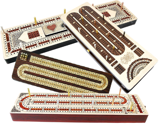 Cribbage Boards, Metal Pegs, Wooden Cribbage Board, Custom, Unique & Inlaid
