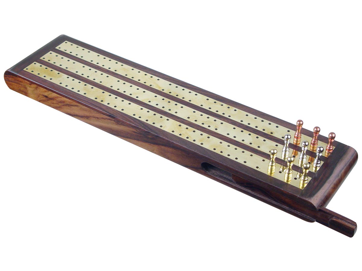 Brass Inlaid Cribbage Boards